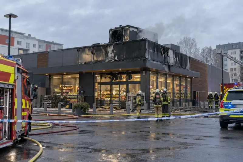Coop-butik brandskadad – fördröjt larm ska granskas