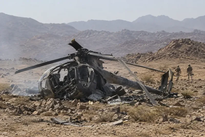 Två saudiska officerare omkom i militärhelikopterhaveri