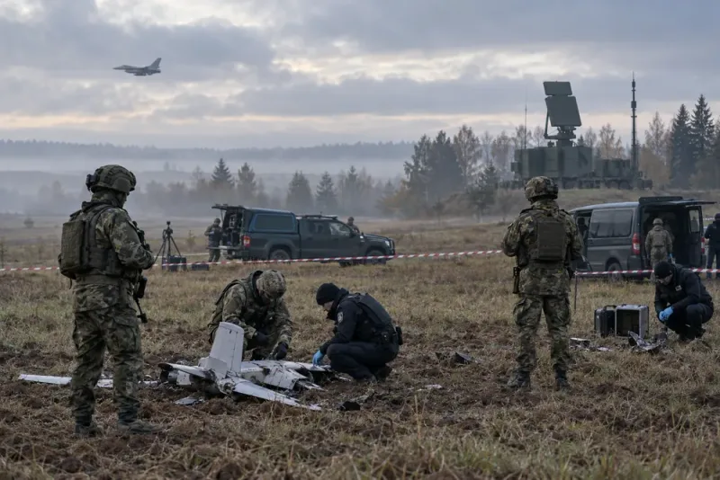 Misstänkta drönarincidenter utlöste militära insatser i tre länder