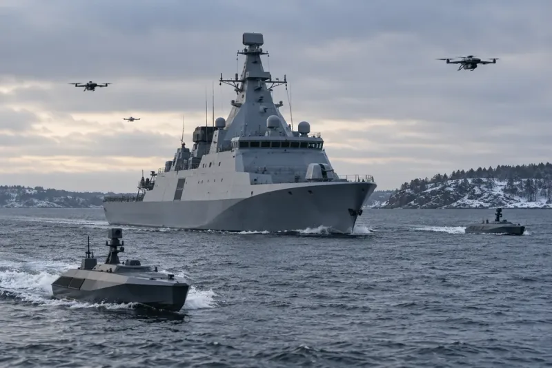 Sveriges nya fregatter kan få skydd av beväpnade drönarsvärmar