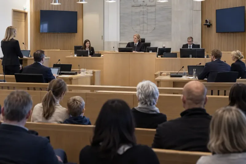 Sundsvalls tingsrätt öppnade för allmänheten med rättegångsspel