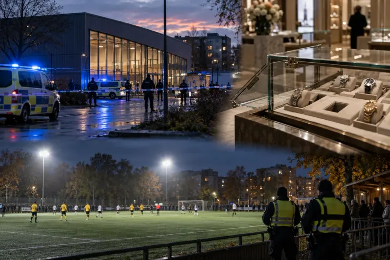 Dödsskjutning, klockstöld och spelfuskmisstankar i Stockholm