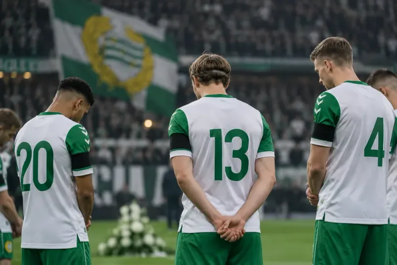 Hammarby hedrade dödsskjuten kvinna efter tragedin