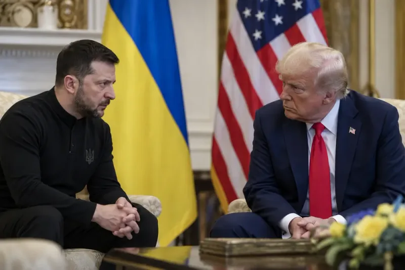 Volodymyr Zelenskyj anklagar Donald Trump för kapitulationskrav