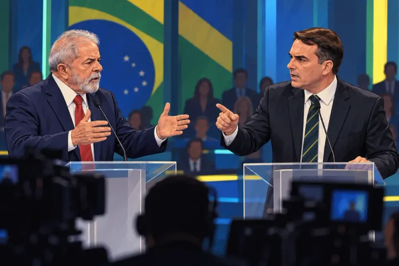 Lula och Flávio Bolsonaro i hård ordväxling inför presidentvalet
