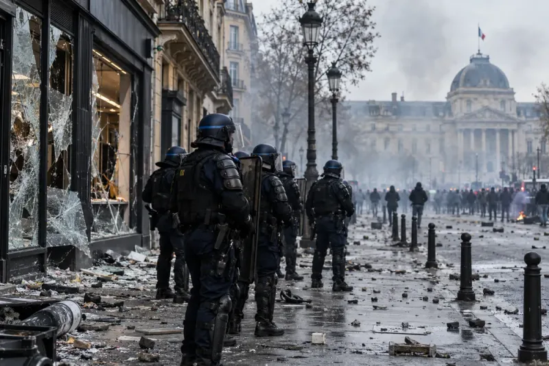 Macron kräver åtgärder efter våldsamma upplopp i Frankrike