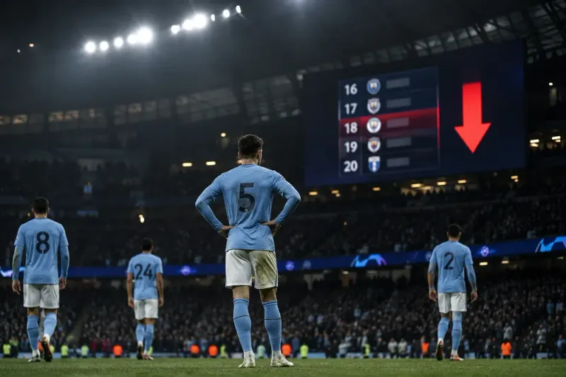 Manchester City hotas av nedflyttning efter domen