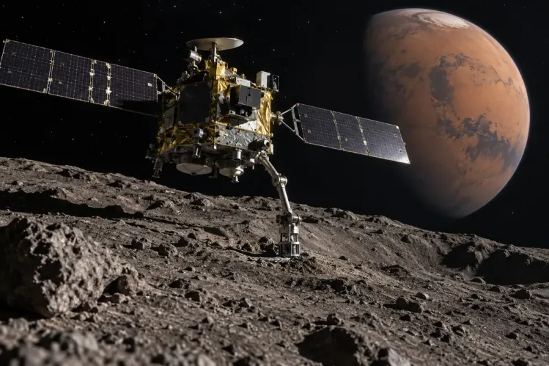 Japan inleder historiskt uppdrag för att hämta prover från Phobos