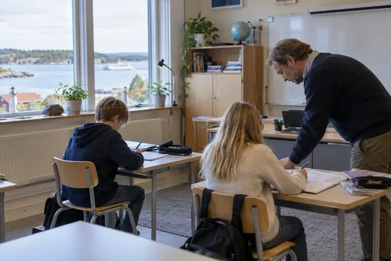 Bara två elever kvar – Aspöskolan fortsätter undervisningen