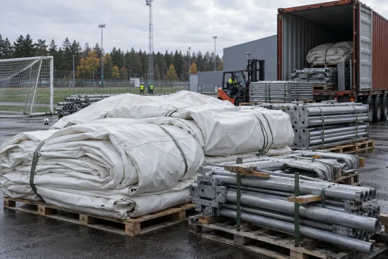 Umeås omstridda fotbollstält sålt till utlandet