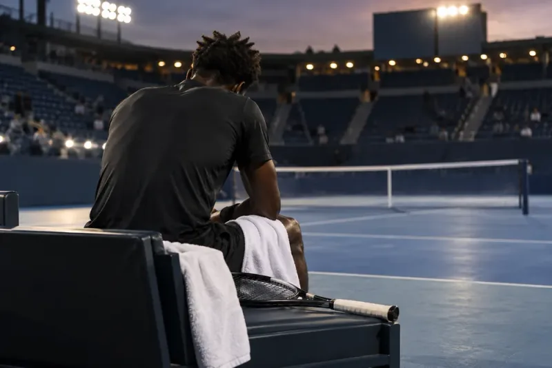 Skilsmässan uppges ha fått Gaël Monfils att sluta
