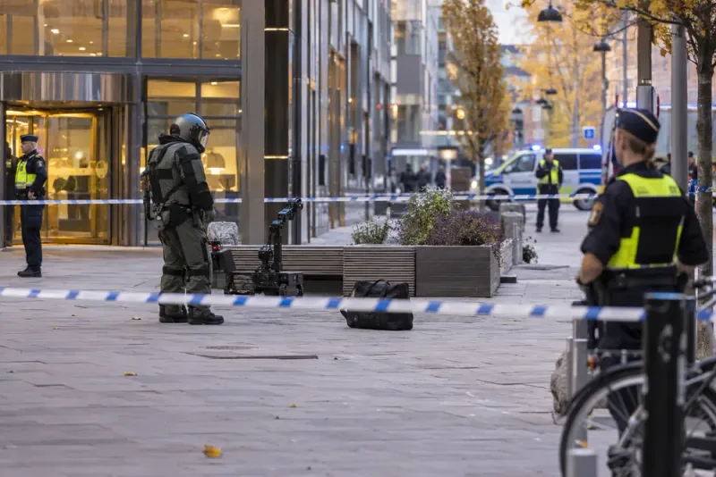 Misstänkt väska orsakade stor polisinsats i Uppsala