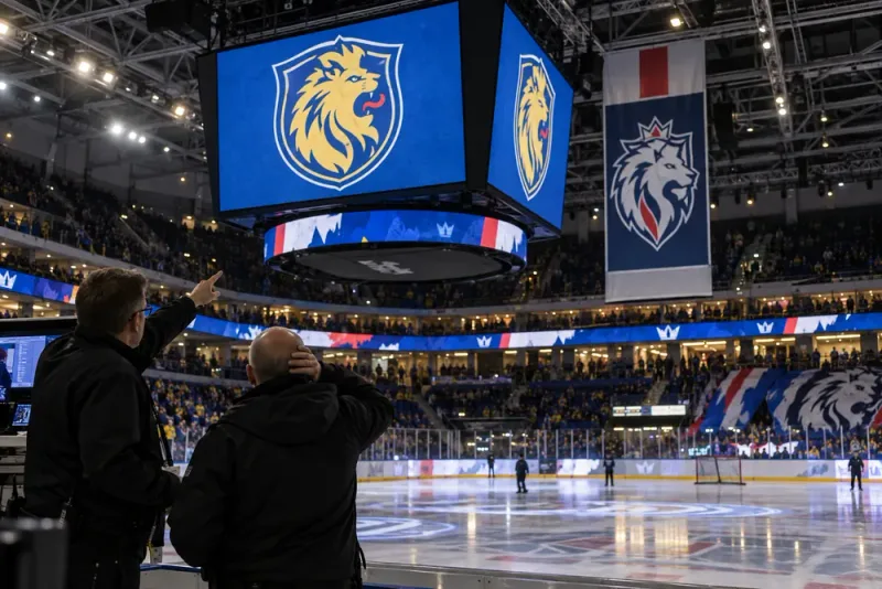 HV71 visade fel klubbmärke – Linköping reagerade