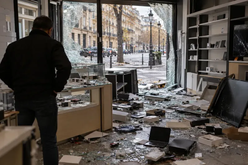 Butiksägare förlorade 1,3 miljoner i plundring i Paris