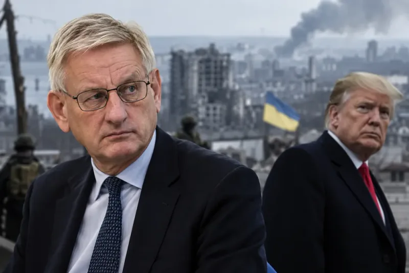 Carl Bildt kritiserar Donald Trump för synen på Ryssland