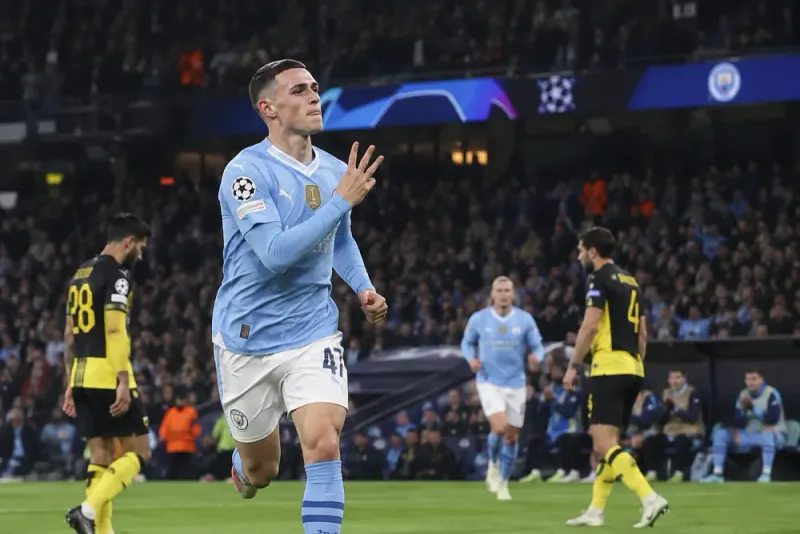 Phil Foden tremålsskytt när Manchester City vann stort