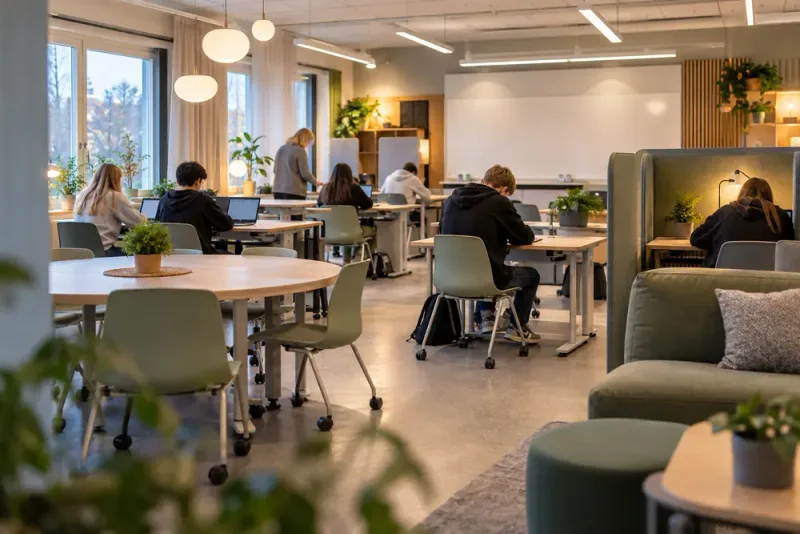 Ny klassrumsmiljö gav elever bättre fokus och färre besvär