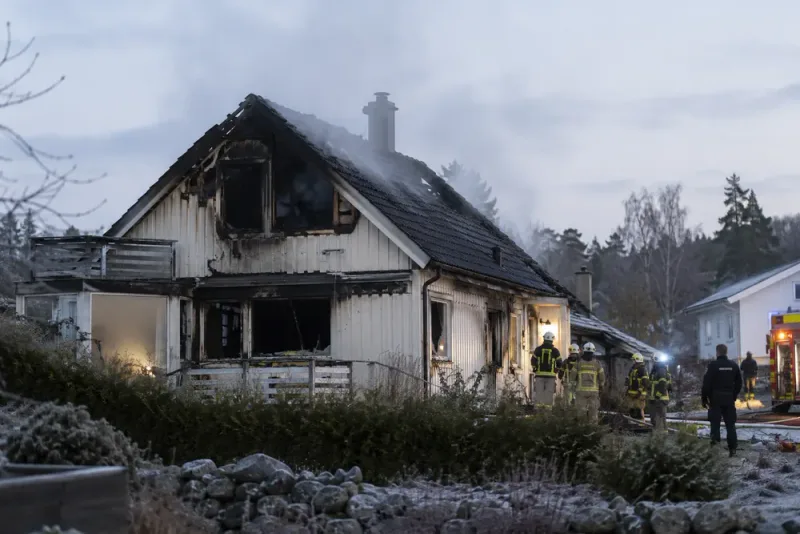 65-årig man omkom i villabrand – mordbrand utreds