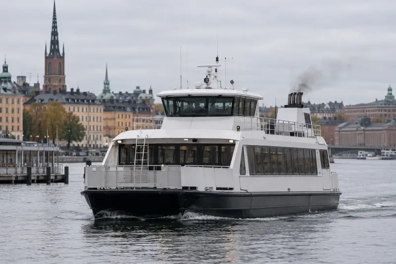 Prisbelönt elfärja körs på diesel – avgasrening kritiseras