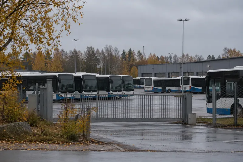 Skyddsstopp stoppar busstrafiken i hela Norrtälje kommun