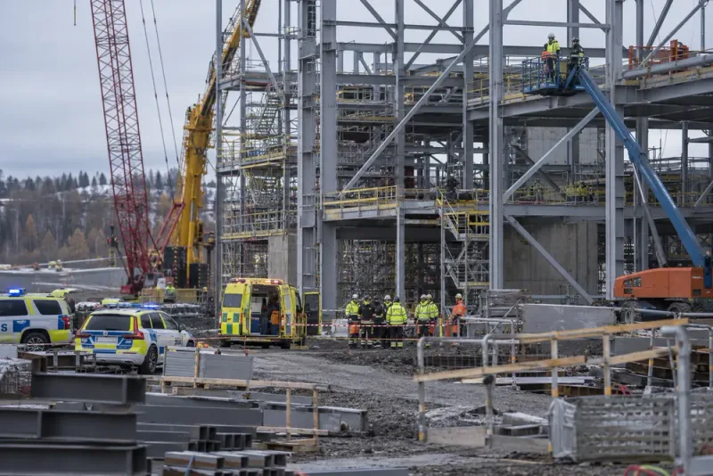 Person föll från höjd vid Stegra stålverksbygge i Boden