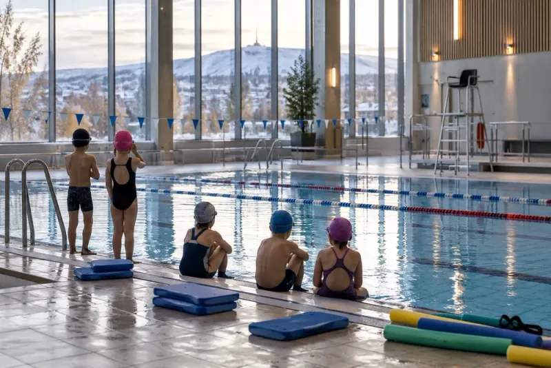 Personalbrist stoppar skolbarnens simlektioner i Kiruna
