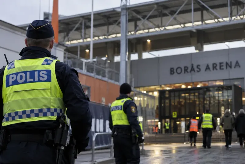 Förstärkt säkerhet när Israel inledde EM-kvalet i Borås