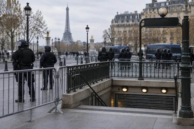 Paris förbjuder demonstrationer och stänger tunnelbanestationer