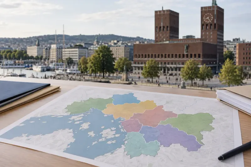 Oslo beslutar att halvera antalet stadsdelar från 2028