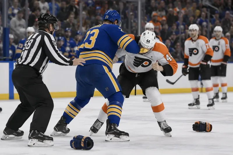 Mattias Samuelsson straffades efter bråk mot Philadelphia