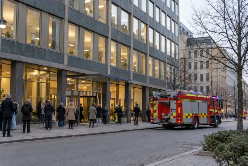 Brandövning i Gävle utlöste räddningstjänstinsats