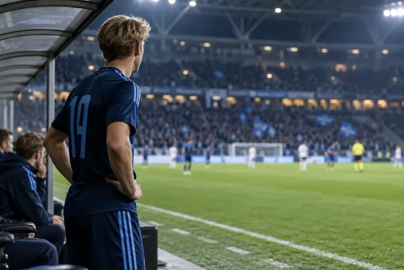 Charlie Rosenqvist väntar på chansen i startelvan