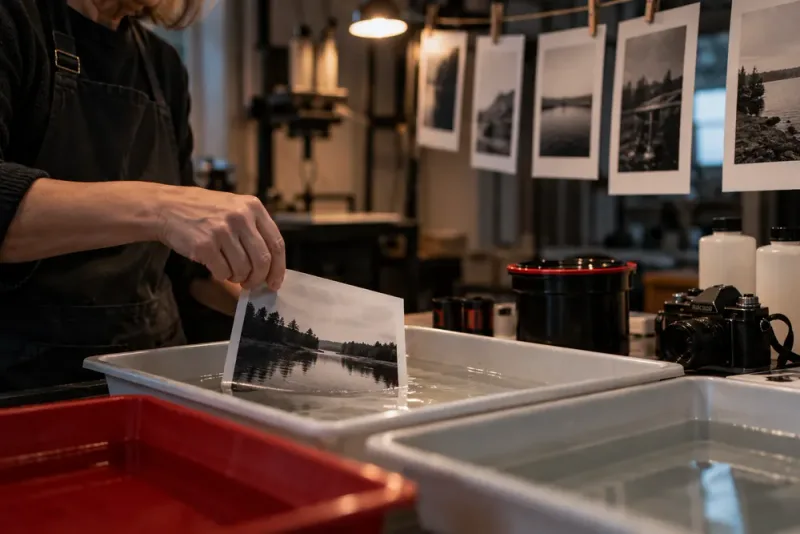 Umeå fotoklubb protesterar mot AI – väljer analog fotografering