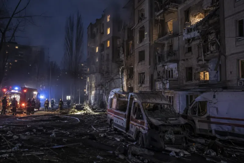 Ryskt anfall mot Kiev efter Putins fredsbesked