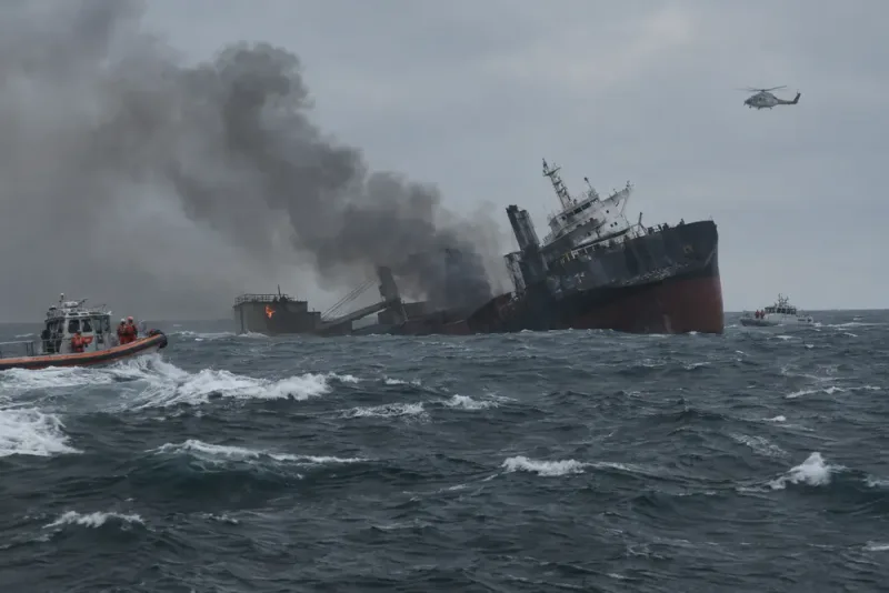 Fartyg kantrade i Svarta havet – en död och tre saknade