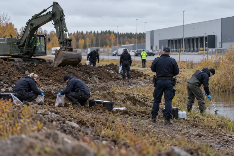 Grovt miljöbrott utreds – polis och militär gräver i Vaggeryd