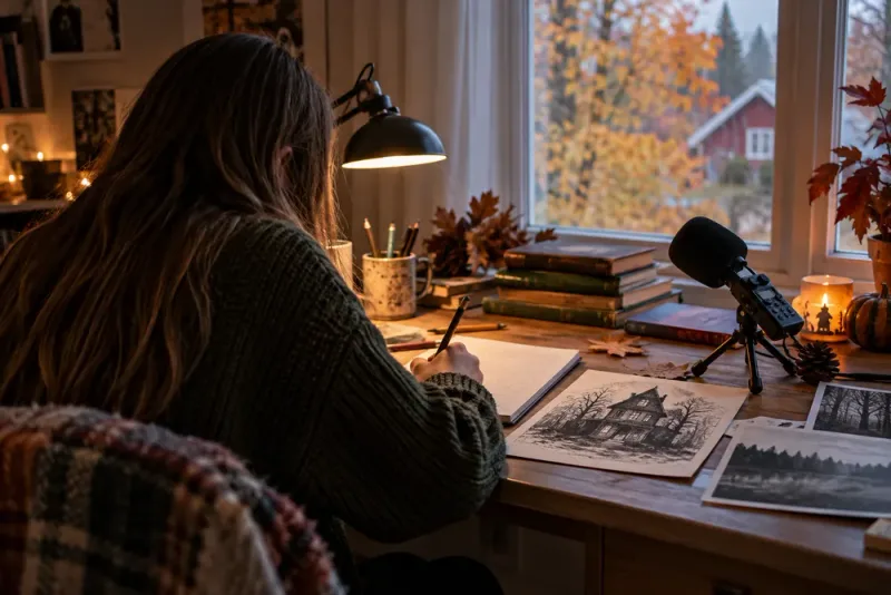 Barn och unga tävlar med spökhistorier under höstlovet