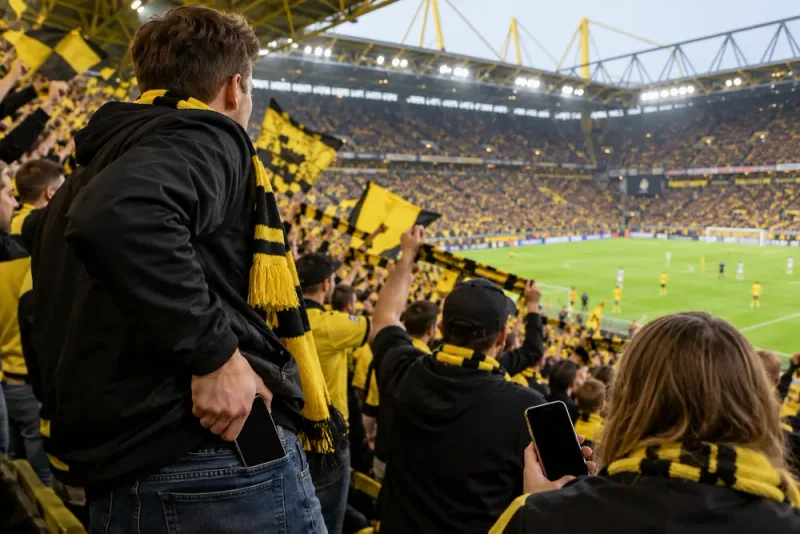 Borussia Dortmund lockar supportrar med priser för mobilpaus