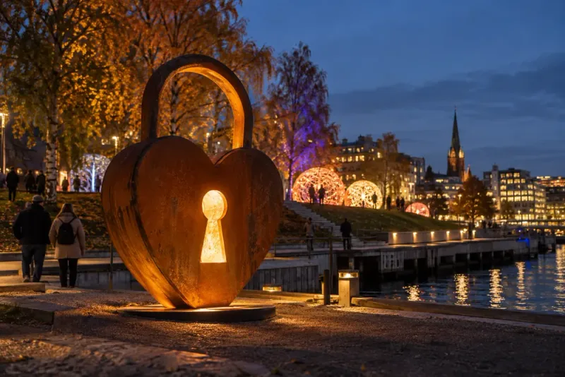Höstljus invigt i Umeå med 40 ljusinstallationer