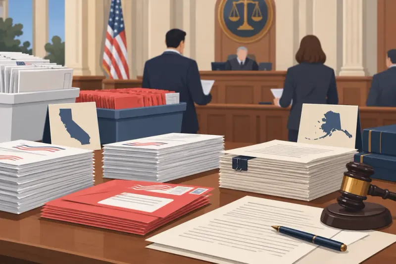 USA:s justitiedepartement vill stoppa valresultat i två delstater