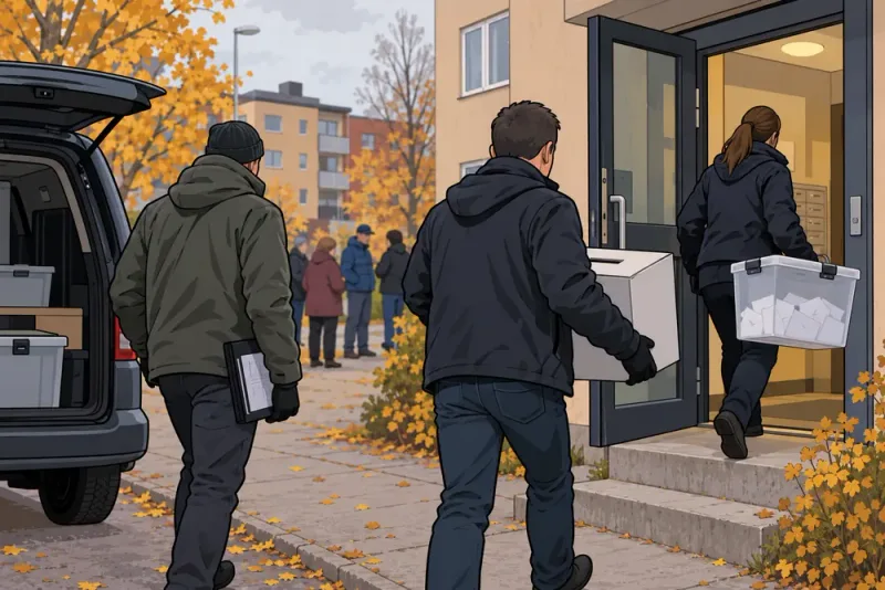 Tre brottsmisstänkta i Borlänges valhärva – polisen har gjort tillslag