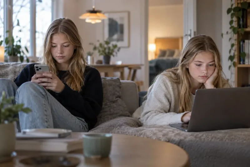 Ny tvillingstudie visar svagare samband mellan skärmtid och psykisk ohälsa