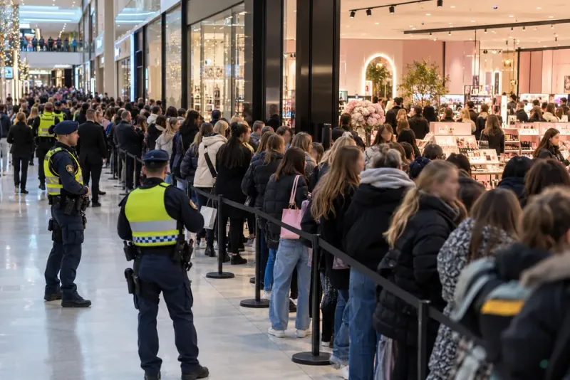 Polis larmades om stök vid Kicks butiksinvigning