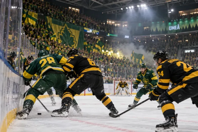 Björklövens spelare laddar för historiskt rivalmöte