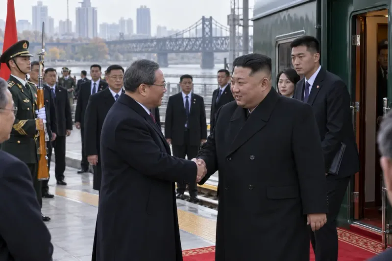 Kim Jong-Un i Kina – premiärministern mötte honom vid gränsen