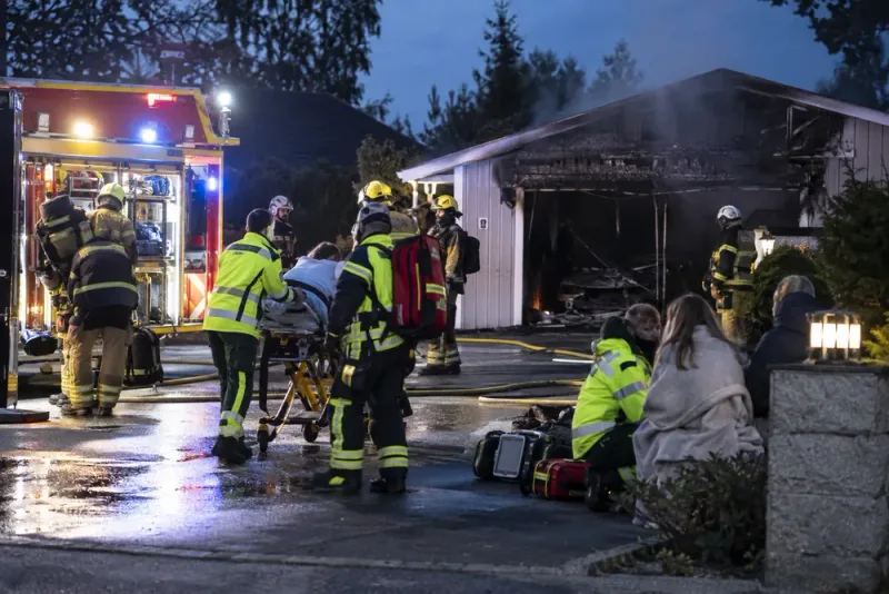 Sju barn brandskadade – brandbil fick användas som ambulans