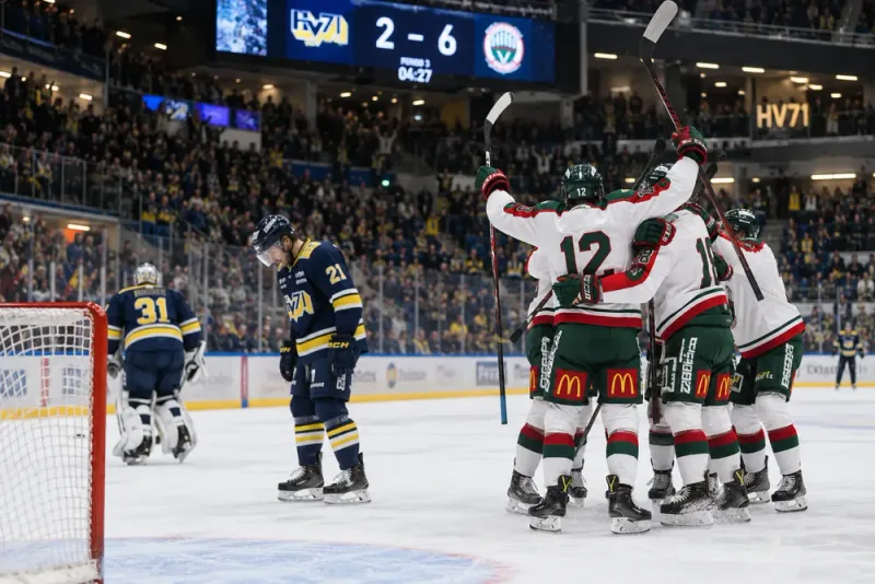 Frölunda vann stort – Herman Liv fick lämna målet