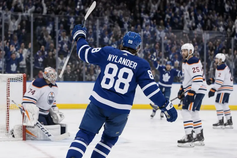 William Nylander passerar NHL-legendarer efter storseger