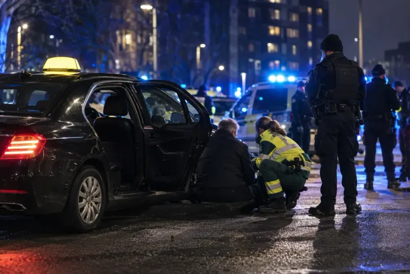 Taxichaufför svårt misshandlad efter bråk om städavgift