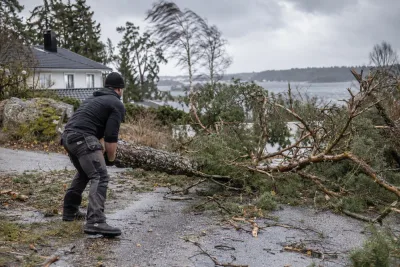 Tofan Serin Batak erbjuder hjälp med stormfällda träd